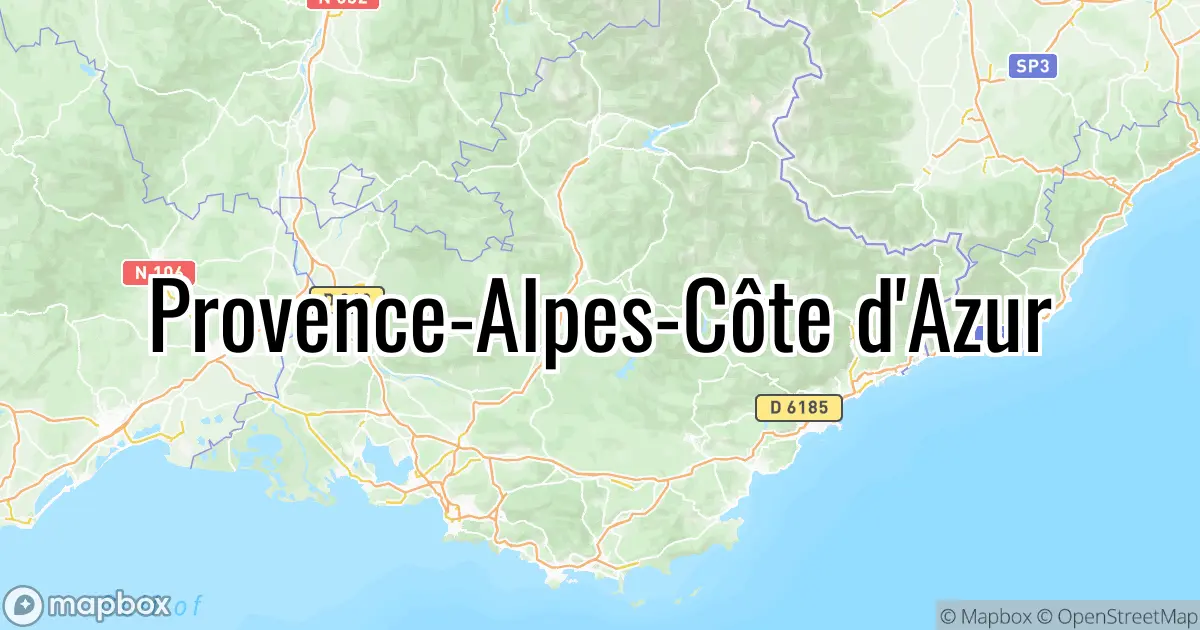 Cote Azur Map